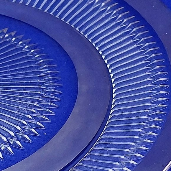 Serving Platter Glass with Silver Trim Ornate Silver Handle Vintage Glassware - Picture 10 of 11